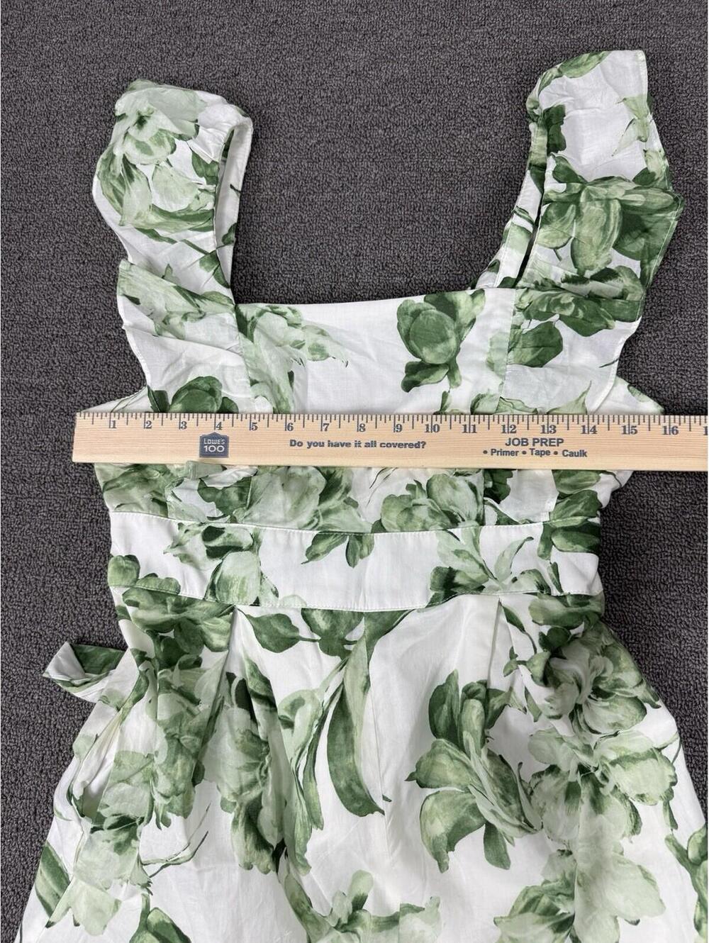 Taylor Womens S Flutter Sleeve Jumpsuit Floral Wide Leg Cropped Beachy Spring - Picture 6 of 7